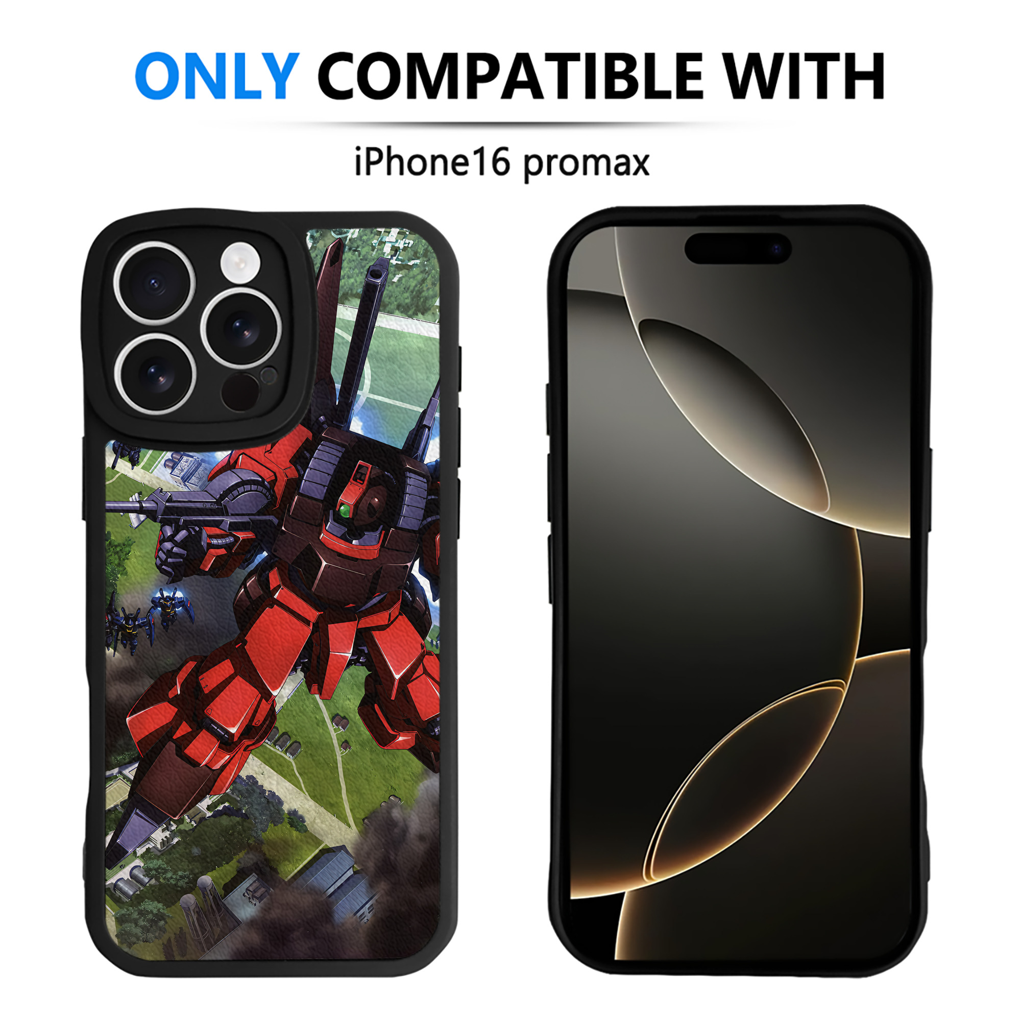 （画像用） 機動戦士ガンダム Mobile Suit Gundam 【iPhone 16シリーズ対応】シリコンスマホケース（レザー調） 材質：シリコン